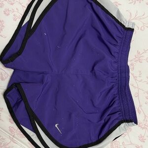 Nike Purple and Black Sports Shorts
